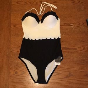 NWT Topshop black and white swimsuit